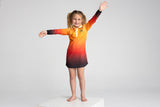 Kids Fishing Shirt Dress - Inferno - UPF50+ Sun Protection