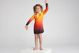 Kids Fishing Shirt Dress - Inferno - UPF50+ Sun Protection