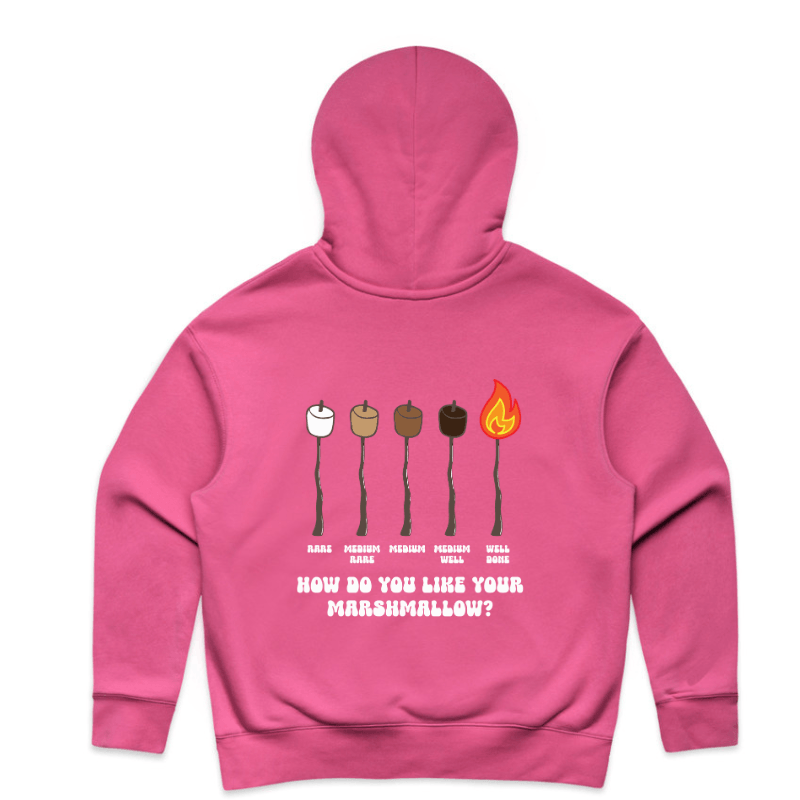 Marshmallow Hoodie – cosy women's camping hoodie in black by Mums Who Caravan and Camp