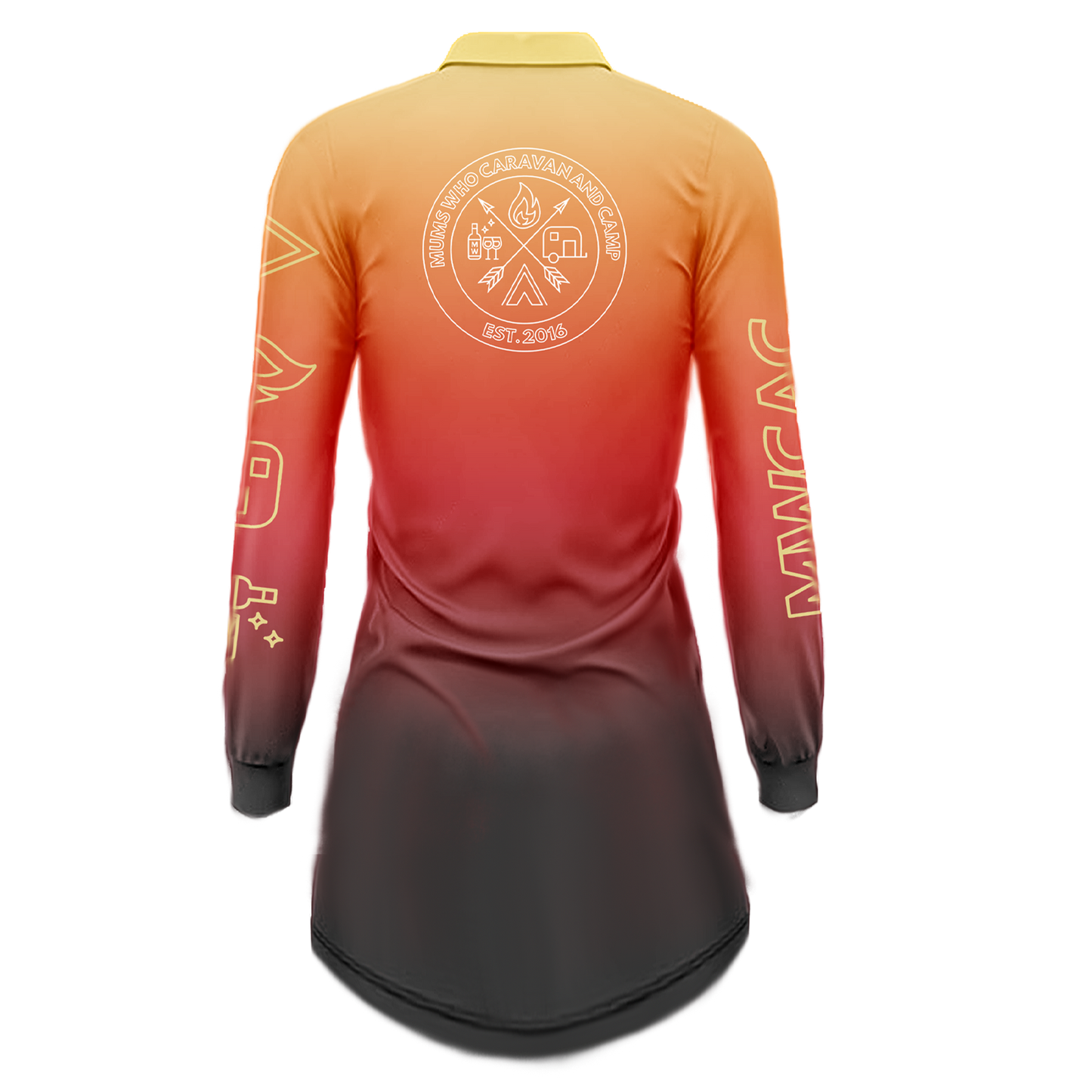 Womens Inferno - Not a Fishing Shirt Dress - UPF50+ Sun Protection PRE-ORDER - Mums Who Caravan and Camp
