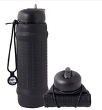 Roll A Bottle - Black, Black + Black Collapsible Bottle - MWCAC