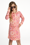 Kids Fishing Shirt Dress - Boho Floral Peach - UPF50+ Sun Protection * Has landed
