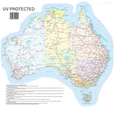 UV Outdoor permanent finish Map of Australia caravan sticker