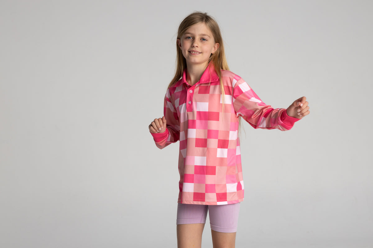 Pixel Pink Shirt - Kids