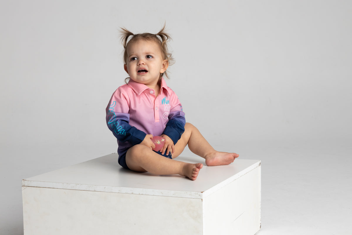 Baby Ocean Mermaid life - UPF50+ Fishing Shirt Romper