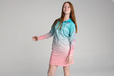 Kids Fishing Shirt Dress - Coral - UPF50+ Sun Protection