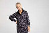 Ladies Black Leopard - Not a Fishing Shirt Dress - UPF50+ Sun Protection