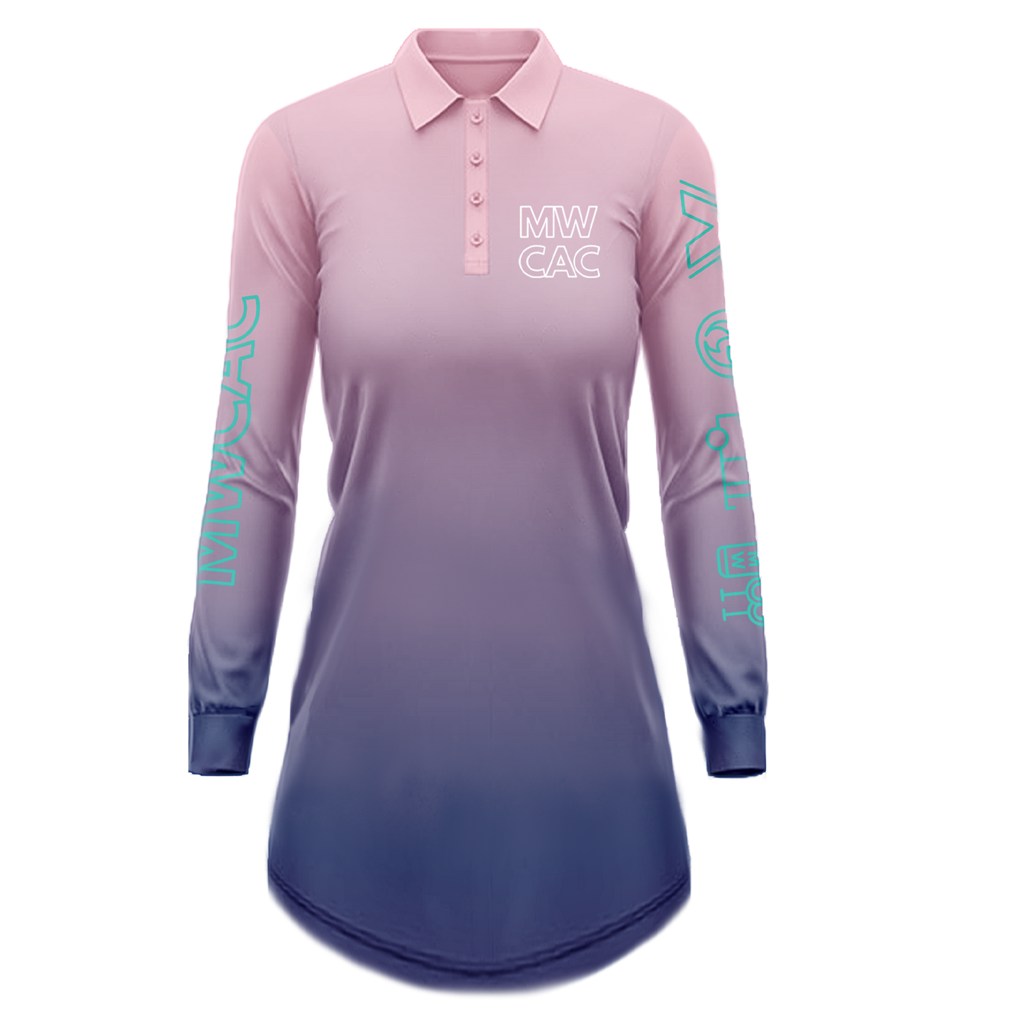 Womens Ocean - Not a Fishing Shirt Dress - UPF50+ Sun Protection PRE-ORDER - Mums Who Caravan and Camp