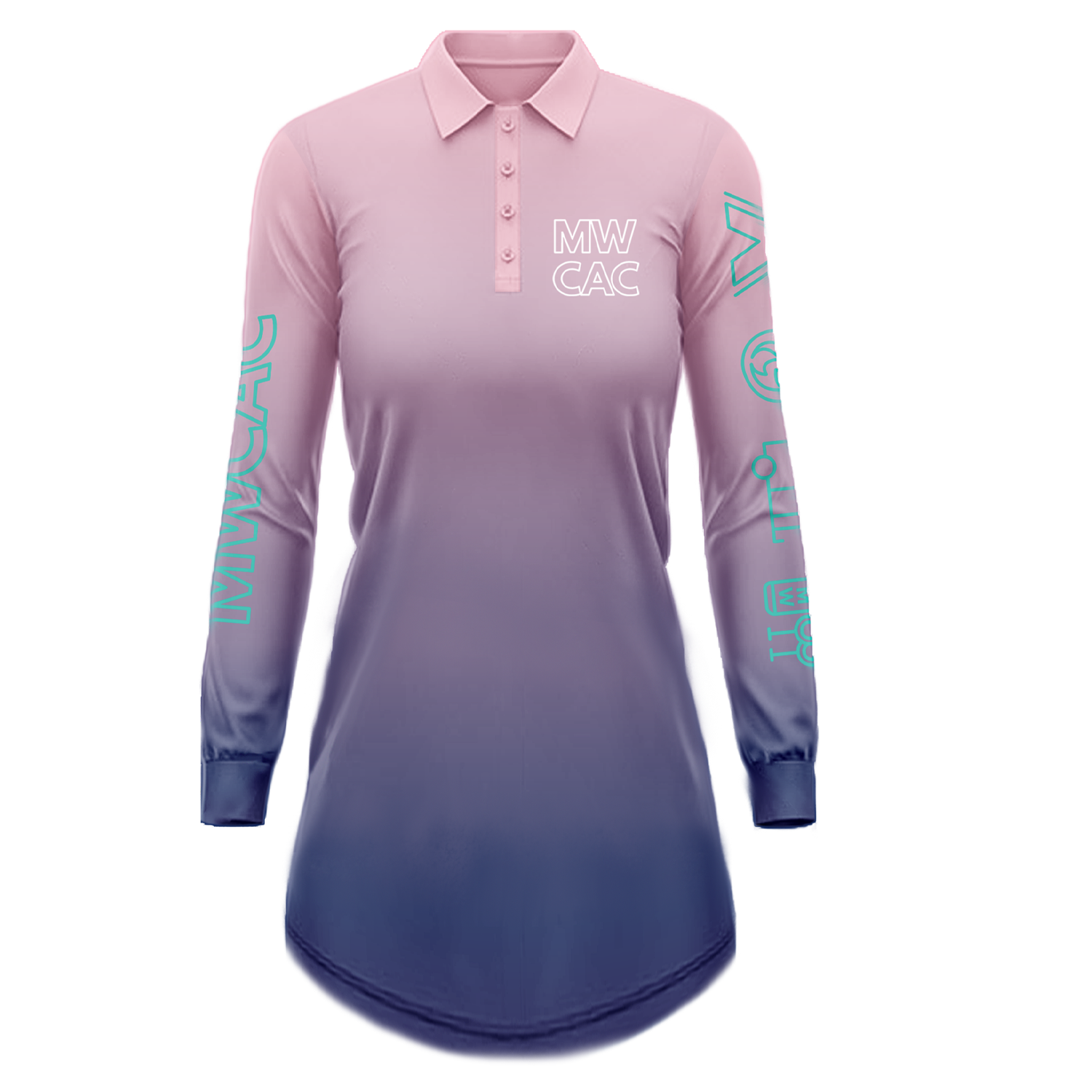 Womens Ocean - Not a Fishing Shirt Dress - UPF50+ Sun Protection PRE-ORDER - Mums Who Caravan and Camp