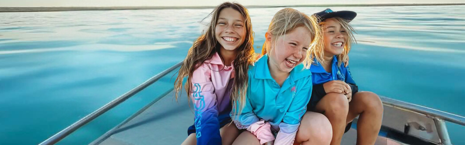 SPF50 Kids FIshing Shirts Boat Life Camping