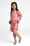 Kids Fishing Shirt Dress - Boho Floral Peach - UPF50+ Sun Protection * Has landed