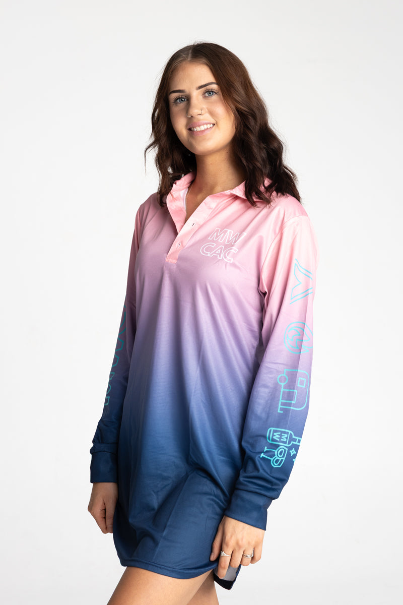 Ladies Ocean - Not a Fishing Shirt Dress - UPF50+ Sun Protection