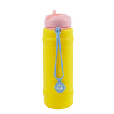 Roll A Bottle - Yellow, Pink + Dusty Blue collapsible bottle - MWCAC