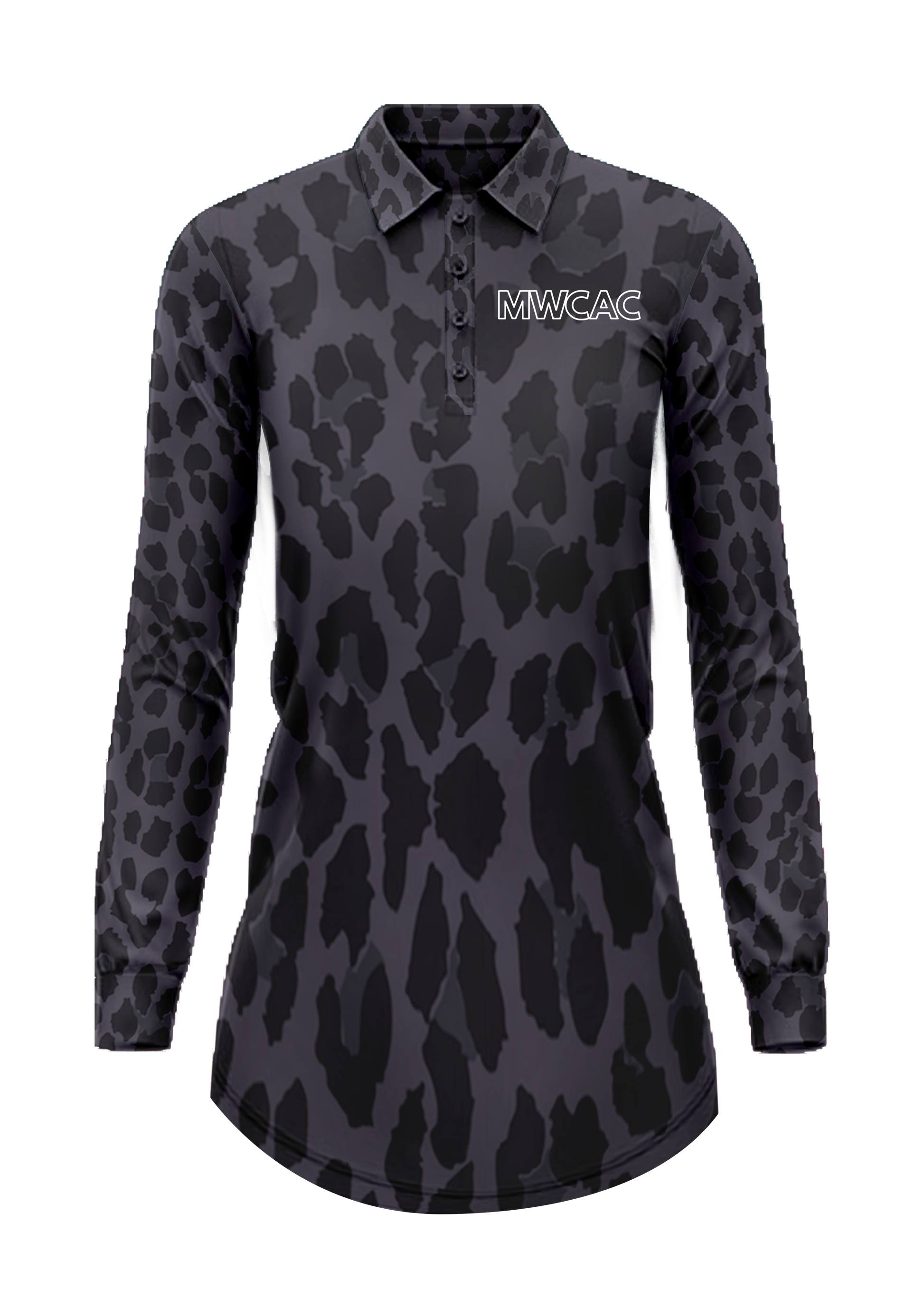 Womens Black Leopard - Not a Fishing Shirt Dress - UPF50+ Sun Protection PRE-ORDER - Mums Who Caravan and Camp